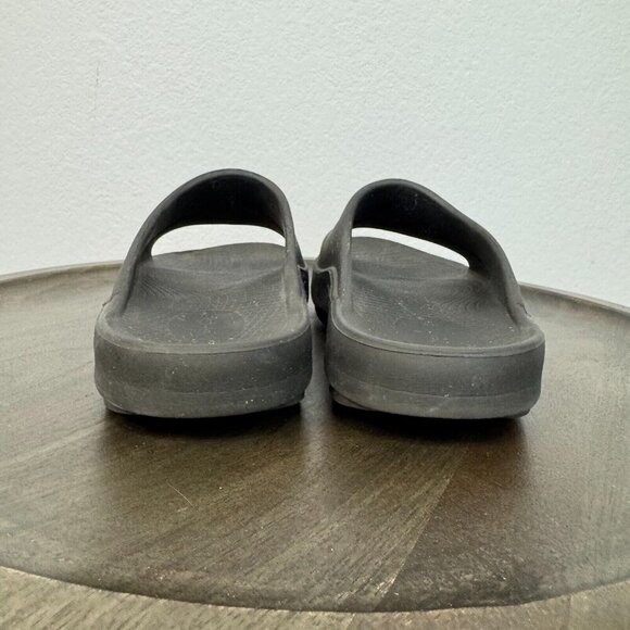 Oofos Ooahh Unisex Black Slide Comfort Sport Recovery Slip On Sandals M7/W9 - Picture 8 of 11